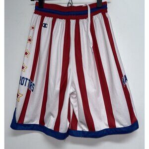 Champion Harlem Globetrotters Basketball Shorts Mens Size Small Red White Stripe